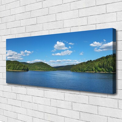 Foto op canvas Lake forest landscape