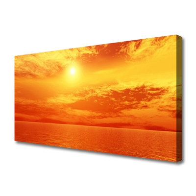 Foto op canvas Sun sea landscape