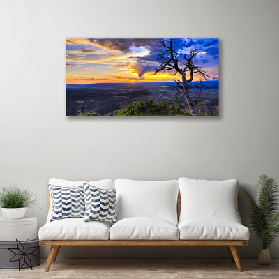 Foto op canvas Zonsondergang van de boom