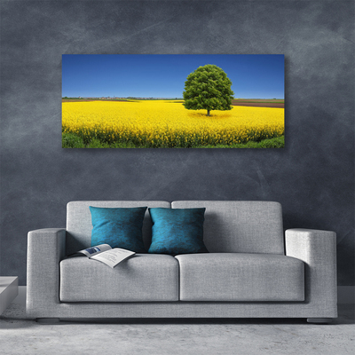 Foto op canvas Tree meadow nature field