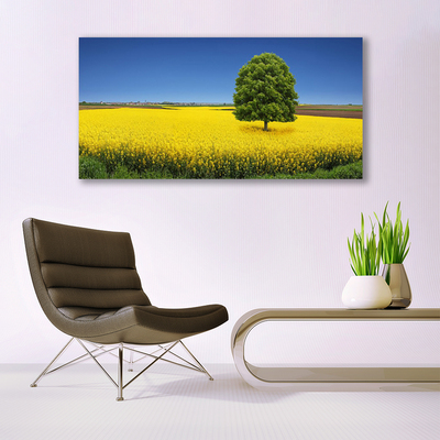 Foto op canvas Tree meadow nature field