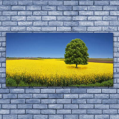 Foto op canvas Tree meadow nature field