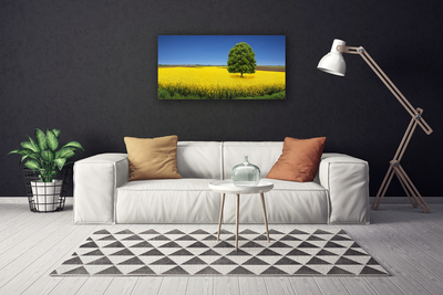 Foto op canvas Tree meadow nature field