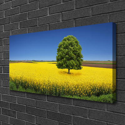 Foto op canvas Tree meadow nature field