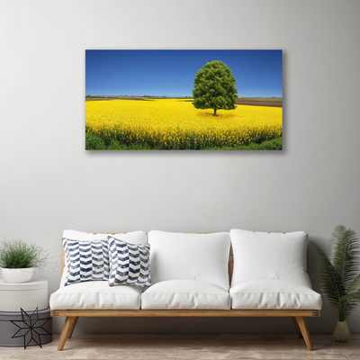 Foto op canvas Tree meadow nature field