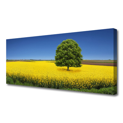 Foto op canvas Tree meadow nature field