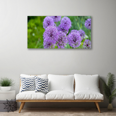 Foto op canvas Purple weidebloemen