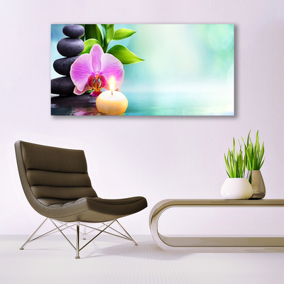 Foto op canvas Orchid water natuur