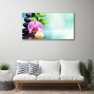 Foto op canvas Orchid water natuur