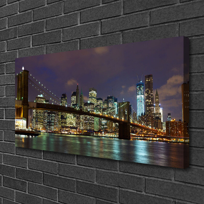 Foto op canvas Architectuur bridge city