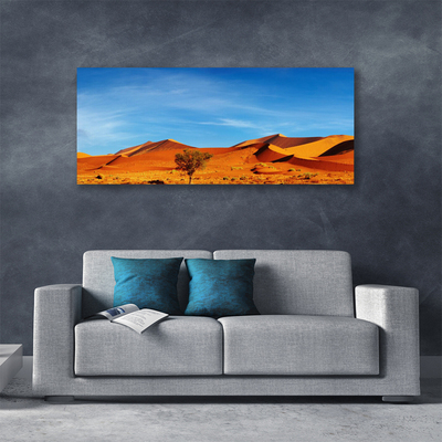 Foto op canvas Landschap van de woestijn van het zand