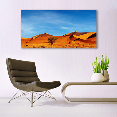 Foto op canvas Landschap van de woestijn van het zand