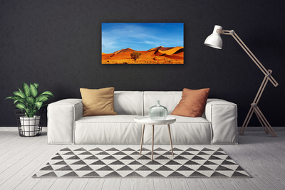 Foto op canvas Landschap van de woestijn van het zand