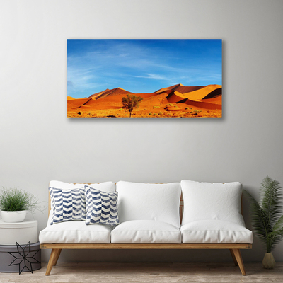 Foto op canvas Landschap van de woestijn van het zand