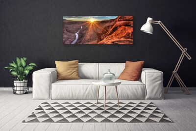 Foto op canvas Zon landschap van de woestijn