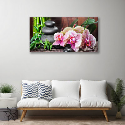 Foto op canvas Bamboo orchid spa