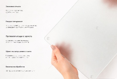 Afdekplaat inductiekookplaat in vierkant model, halftransparant