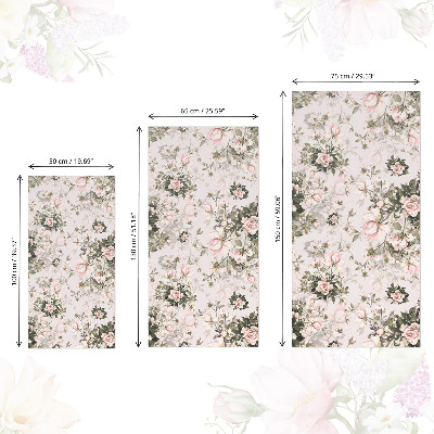 Plakfolie meubels Vintage bloemen