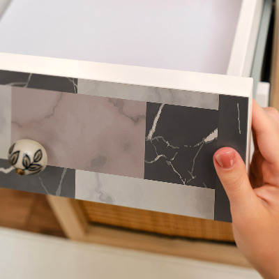 Plakfolie meubels Marmerstijl