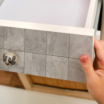 Meubelfolie Grijze tegels