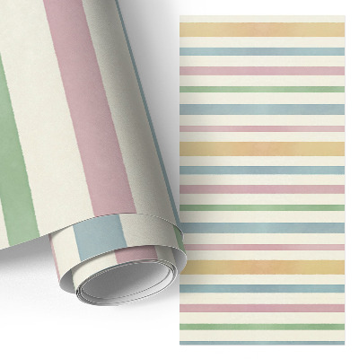 Meubel wrap folie Pastelkleurige strepen