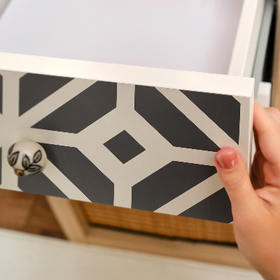 Meubelfolie Zwart-wit patroon