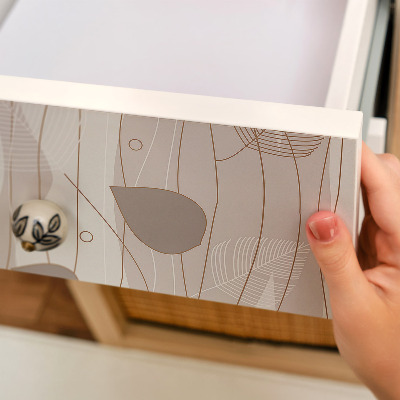 Meubel wrap folie Bladpatroon