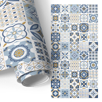 Meubel wrap folie met retro tegelmotief