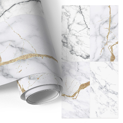 Meubel wrap folie met marmerprint voor een elegante afwerking