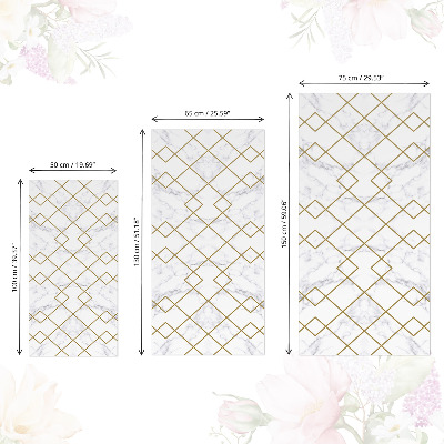 Plakfolie meubels Marmergeometrie