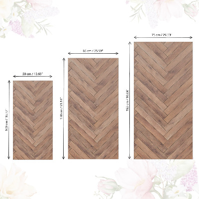 Meubel wrap folie Houten visgraatmotief