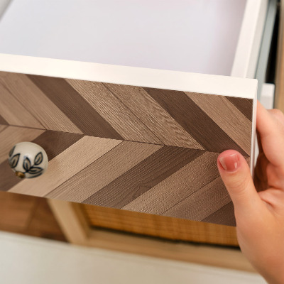 Decoratiefolie Houten visgraatmotief