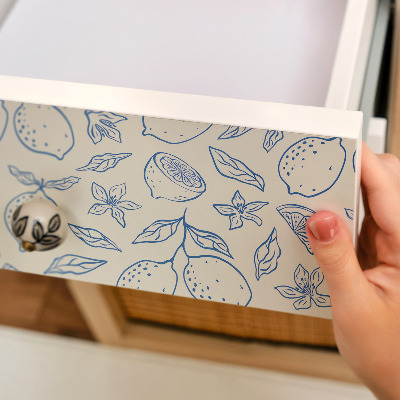 Meubelfolie Citruspatroon