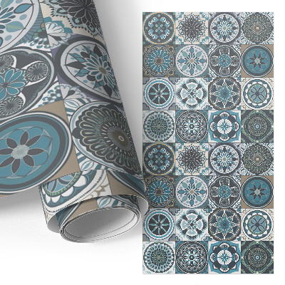 Meubel wrap folie met mandala-tegels als print