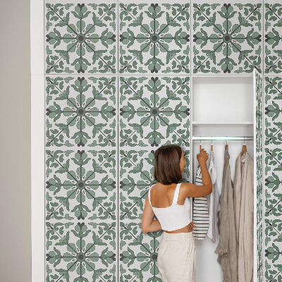 Meubelfolie Groen ornament