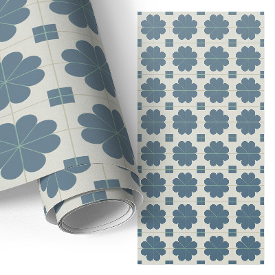 Meubelfolie met bloemgeometrisch motief