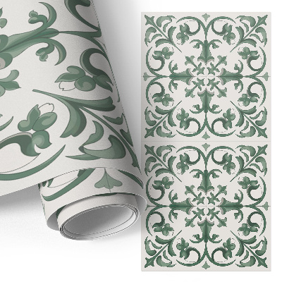 Decoratiefolie zelfklevend Groene ornamenten