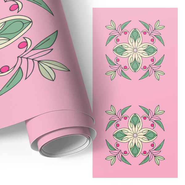 Plakfolie meubels Pastelkleurige tegels