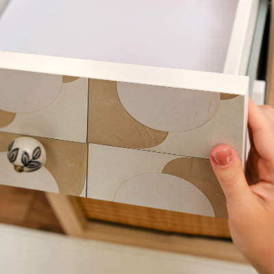 Decoratiefolie zelfklevend Mosterdvormen