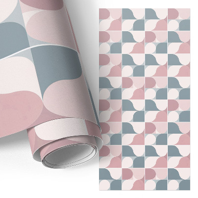 Decoratiefolie met geometrische pasteltinten