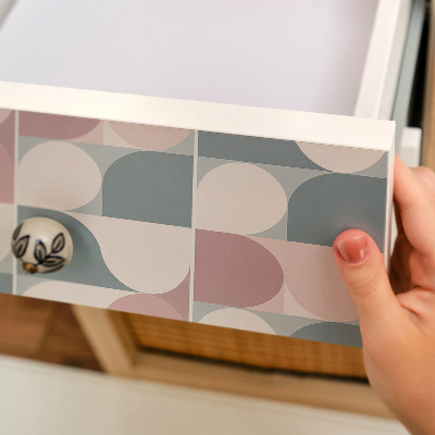 Decoratiefolie Geometrische pasteltinten