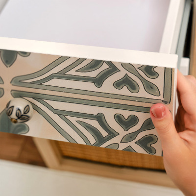 Plakfolie meubels Vintage tegels