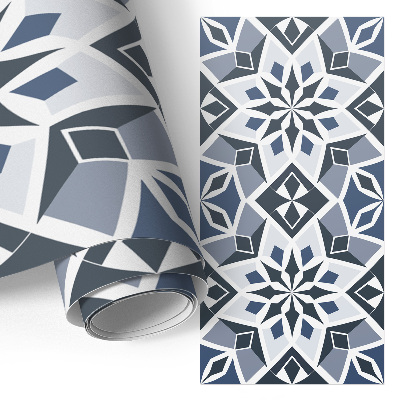 Decoratiefolie met versierd tegelpatroon