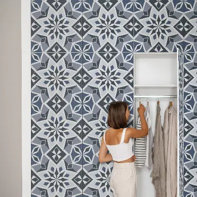 Decoratiefolie Versierde tegels