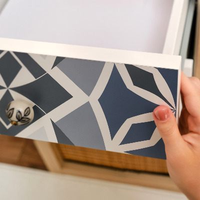 Decoratiefolie met versierd tegelpatroon