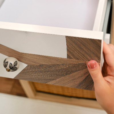 Plakfolie meubels Hout en marmer