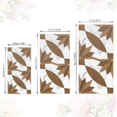 Plakfolie meubels Hout en marmer