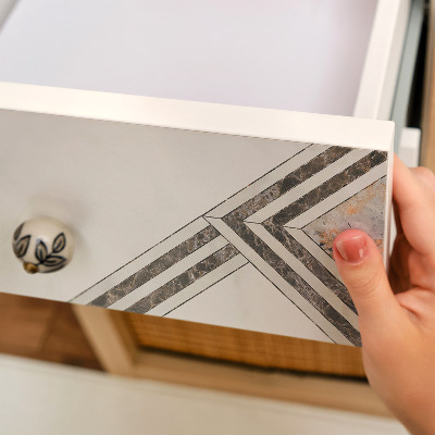 Plakfolie meubels Moderne geometrie