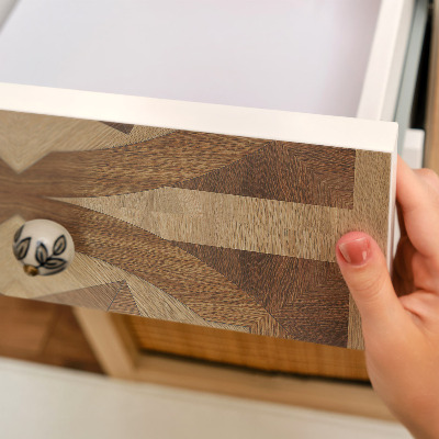 Plakfolie meubels Houten wielen