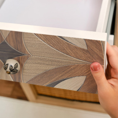 Meubel wrap folie Houten bloemen